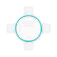 Total Solutions Round Small Plastic Lid with Teal Seal 