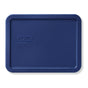 Blue 6-cup Rectangular Plastic Storage Lid