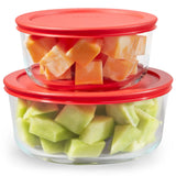 Simply Store® 4-piece Round Glass Storage Set