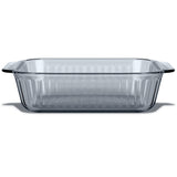 Sculpted Tinted Colors 8" Square Baking Dish, Smoke