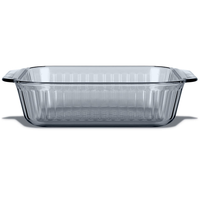 Sculpted Tinted Colors 8" Square Baking Dish, Smoke