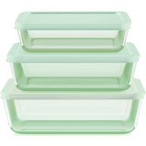 Simply Store Tinted 6-pc Green Rectangle Storage Set