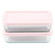 Pyrex Simply Store 4-piece 3-cup rectangle storage set