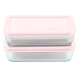 Pyrex Simply Store 4-piece 3-cup rectangle storage set