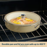 Pyrex® Ceramic Cookware 7.7-in/2qt Saucepan with Lid
