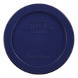 2 Cup Dark Blue Round Plastic Lid