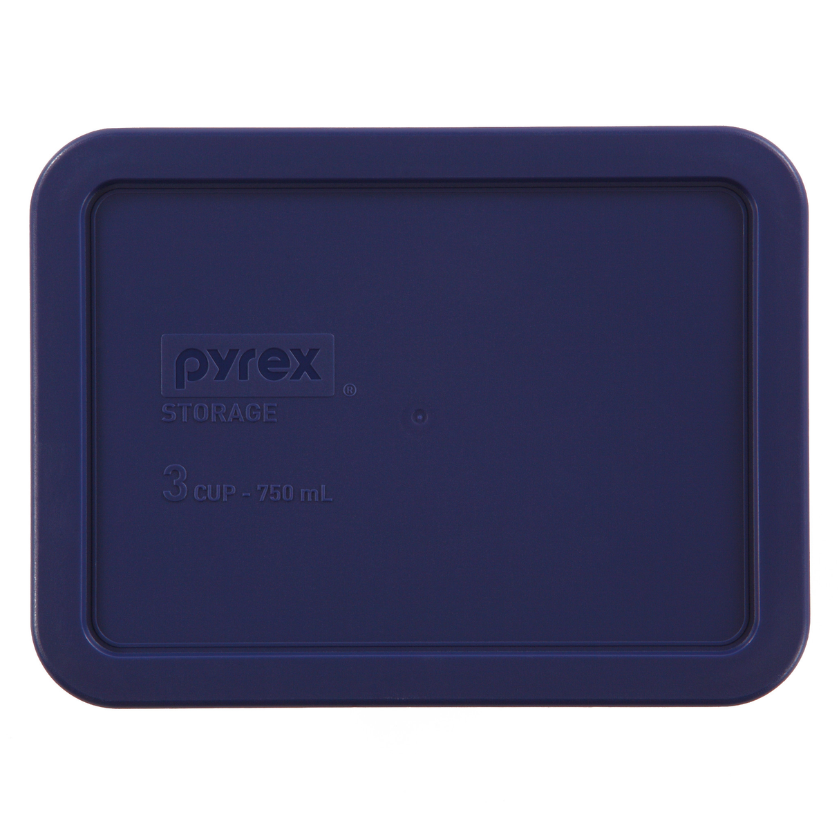 Blue Lid for 3-cup Rectangular Food Storage Container